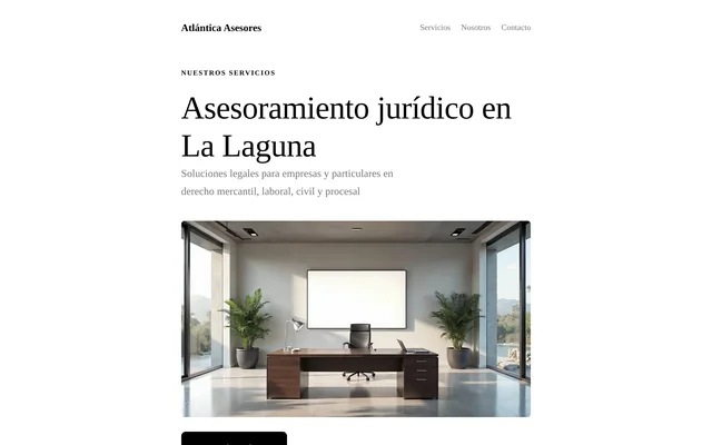 Ejemplo de web para Asesoría jurídica: Atlántica Asesores