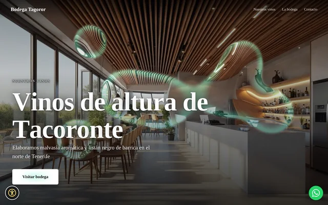 Ejemplo de web para Bodega de vinos: Bodega Tagoror